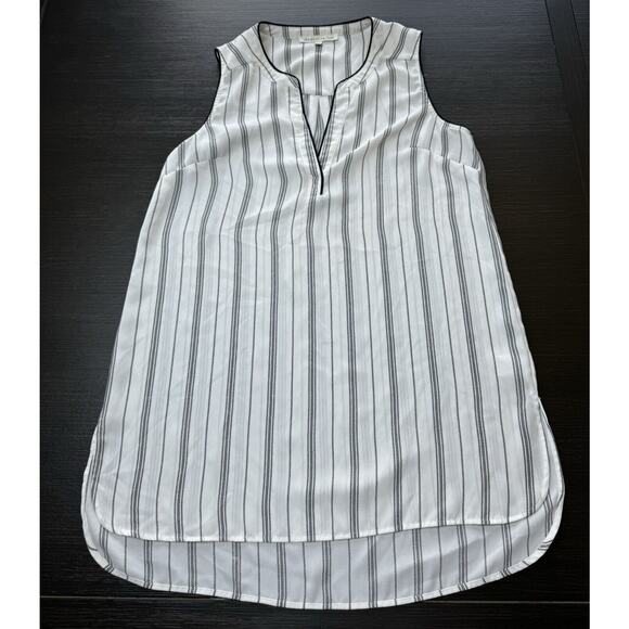 daniel rainn Woman’s Sleeveless Top Striped White/Black Size S - Picture 1 of 6